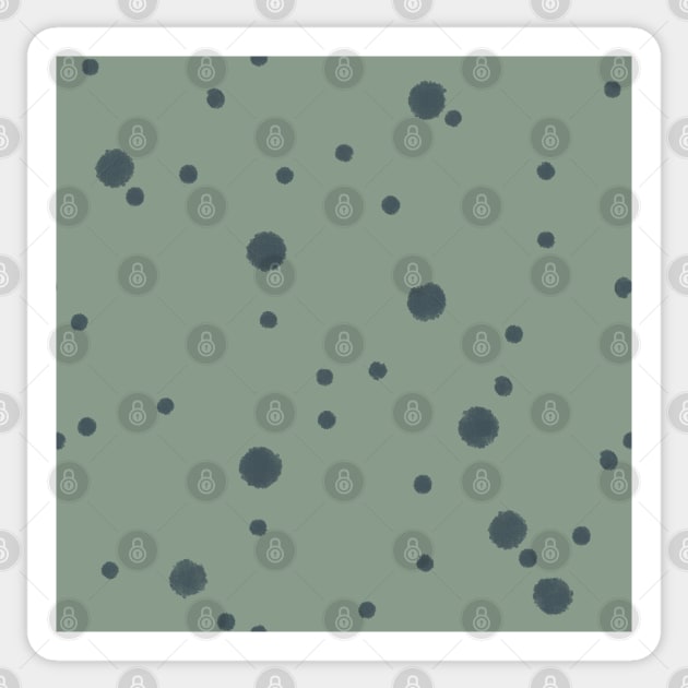 Water droplet polka dot pattern Sticker by JuneNostalgia